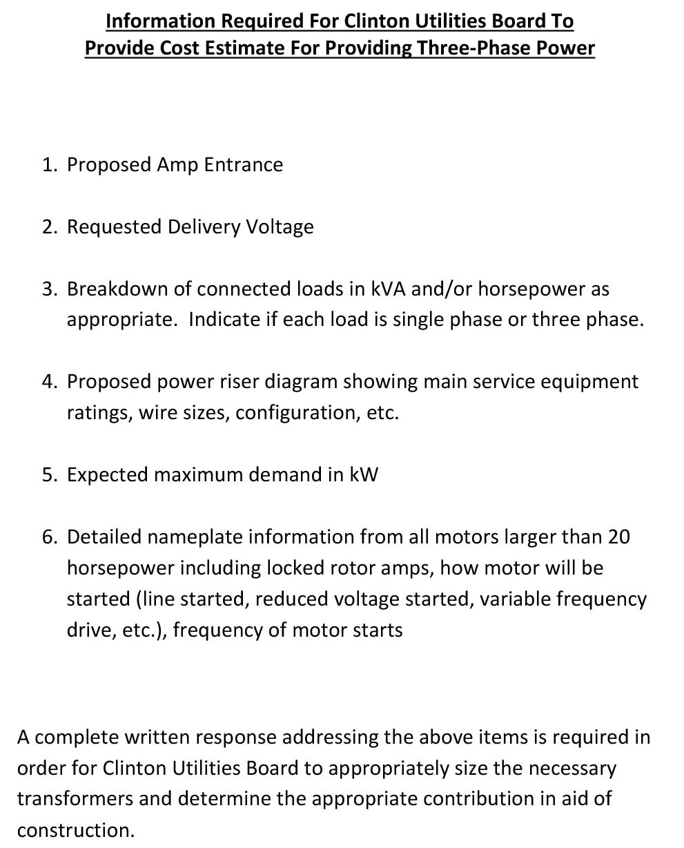 Service 3PH Questionnaire